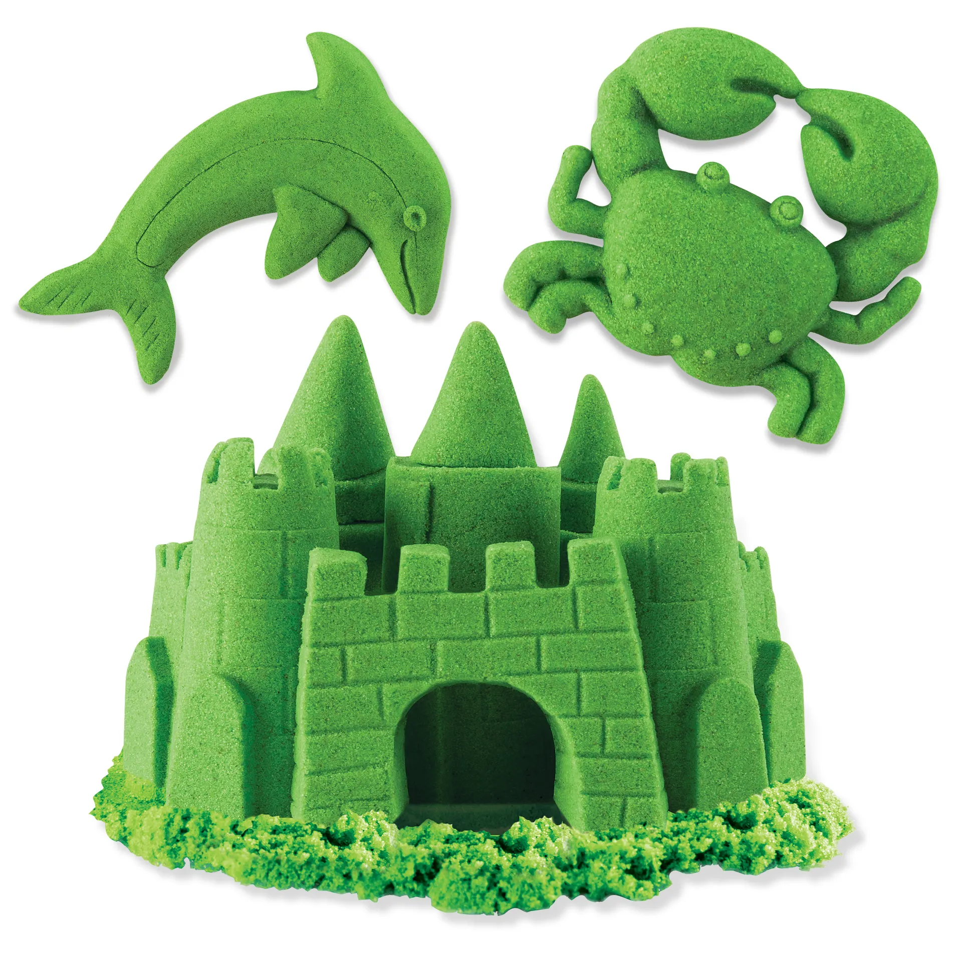Kinetic Sand - Grüner Sand im Beutel, 907 g, original magischer Sand aus Schweden für Indoor-Sandspiel, für Kinder ab 3 Jahren, fördert Feinmotorik, wiederverschließbar – Bild 4