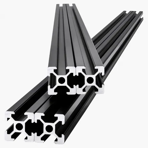 VEVOR 4er Set Aluprofil 1200 mm T-Nut 2020 Aluminium-Strangpressprofil, eloxierte Linearschiene nach europäischem Standard, Nutenprofil für 3D-Drucker, CNC-Maschine DIY, Lasergravur, Schwarz – Bild 10