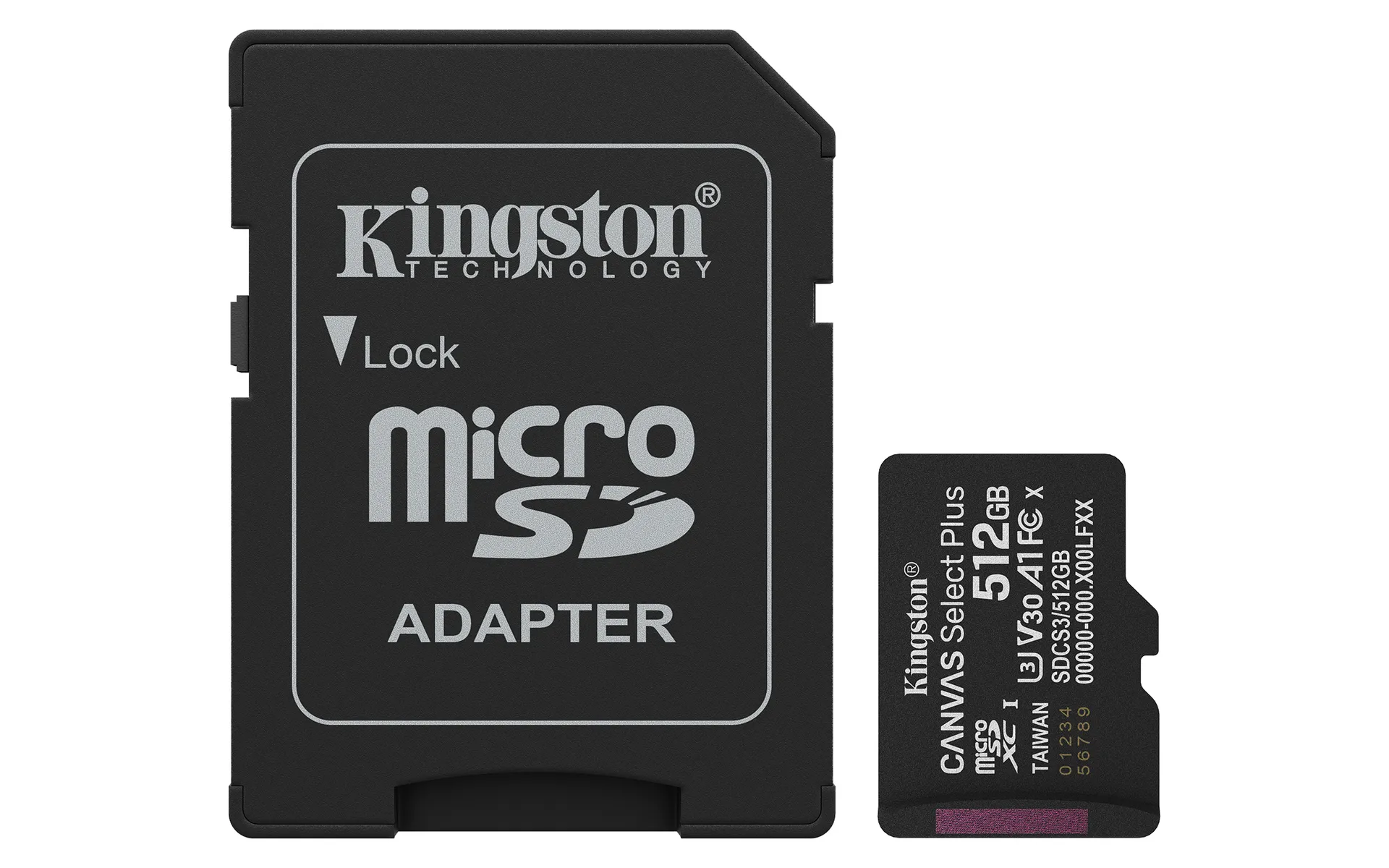 Kingston Technology 512GB microSDXC Canvas Select Plus Gen3 150MB/s A1 (Einschließlich SD Adapter) Kingston Technology 512GB microSDXC Canvas Select Plus Gen3 150MB/s A1 (Einschließlich SD Adapter)