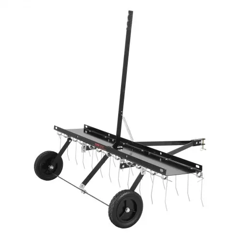 VEVOR Vertikutierer, 1219 mm Vertikutierer mit 24 Federstahlzinken, Rasenvertikutierer für ATV oder Mäher, Rasenrechen mit Hebebügel für den Garten, Bauernhof, Gras – Bild 8