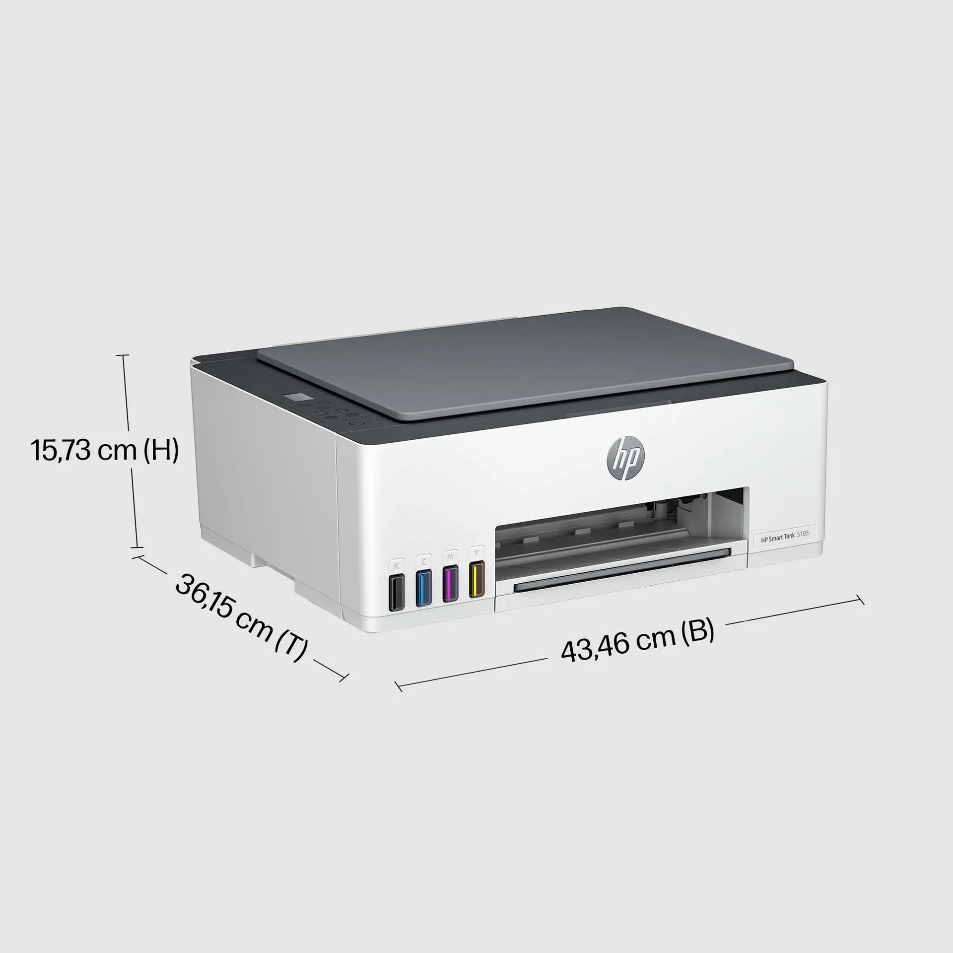 HP Smart Tank 5105 Wireless All-in-One Farbe Drucker, Kopierer, Scanner – Bild 5