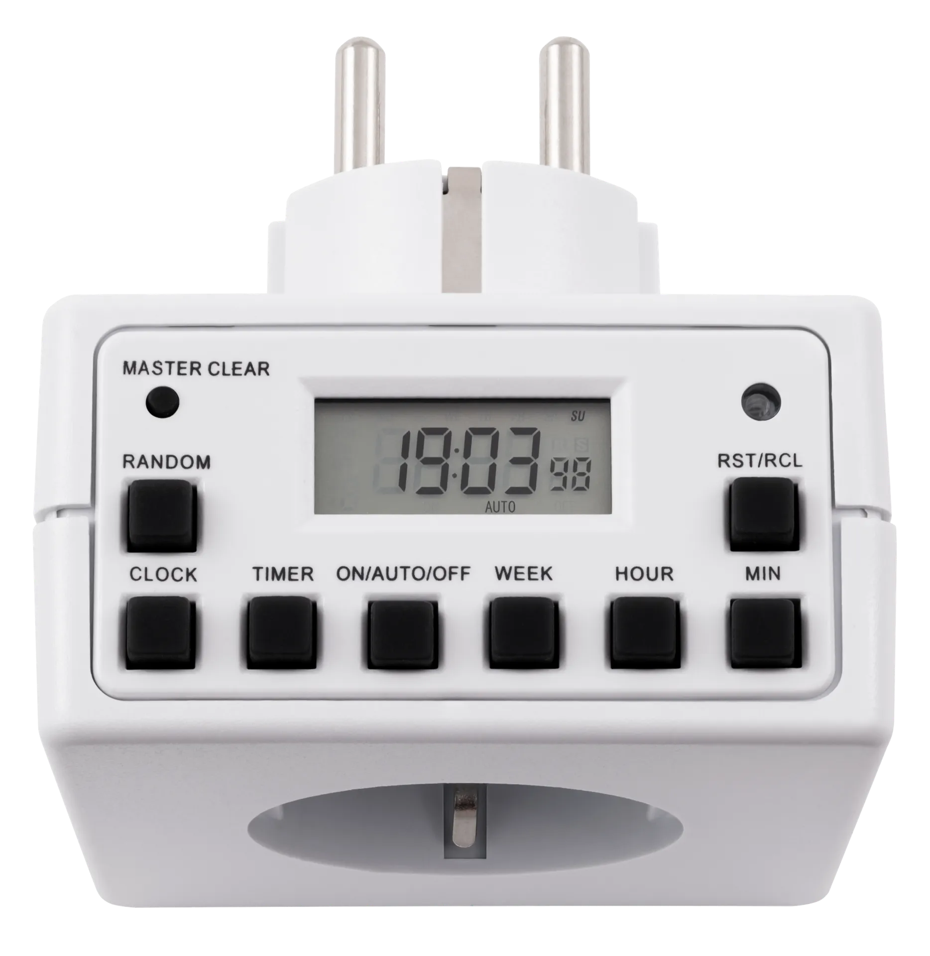 Digitale Zeitschaltuhr McPower ''AZ-53'' 2er-Pack, 10 Programme, 12/24Std Zyklus – Bild 3