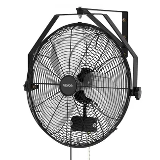 VEVOR 80W Industrieller Wandventilator 56,5 cm, 6,4 m/s Oszillierender Wandlüfter mit 3 Stufen, IP44 Wasserfester Ventilator, Industrieventilator Gewerblich für Werkstatt Garage Lager Gym, Schwarz VEVOR 80W Industrieller Wandventilator 56,5 cm, 6,4 m/s Oszillierender Wandlüfter mit 3 Stufen, IP44 Wasserfester Ventilator, Industrieventilator Gewerblich für Werkstatt Garage Lager Gym, Schwarz