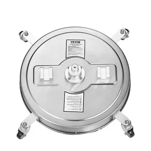 VEVOR Hochdruckreiniger 558 mm, Flächenreiniger, Terrassenreiniger aus Edelstahl mit 4 Rädern, 310 bar, 9,5 mm Schnellanschluss, 2 Sprühdüsen, Doppelgriff, für Beton, Terrasse, Gehweg – Bild 10