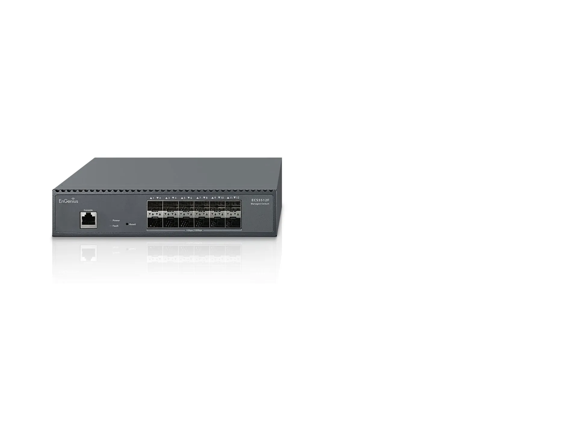 EnGenius Switch Managed Layer2+ 12-Port • 12x SFP+ • 9,5" • Half-Rack Aggregation • ECS5512F • EnGenius Cloud – Bild 5