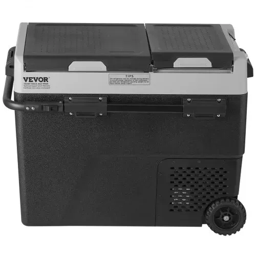 VEVOR Tragbarer Autokühlschrank, 12-Volt-Autokühlschrank, 58 l / 61,5 QT tragbarer Zweizonen-Gefrierschrank, -20 °C bis 20 °C einstellbare Temperatur, Kompressorkühler für Zuhause, Outdoor, Camping – Bild 8