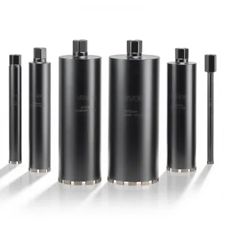 VEVOR Kernbohrer Bohrkrone 6-tlg. φ 25,4 / 50,8 / 76,2 / 101,6 / 127,0 / 152,4 mm, 356 mm Bohrtiefe, 1-1/4 Zoll-7 Innengewinde, Nass-Diamantkernbohrer Kernlochbohrer für Stahlbeton Ziegel Mauerwerk VEVOR Kernbohrer Bohrkrone 6-tlg. φ 25,4 / 50,8 / 76,2 / 101,6 / 127,0 / 152,4 mm, 356 mm Bohrtiefe, 1-1/4 Zoll-7 Innengewinde, Nass-Diamantkernbohrer Kernlochbohrer für Stahlbeton Ziegel Mauerwerk