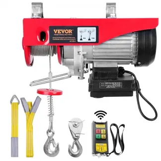VEVOR elektrische Seilwinde 300kg bis 600kg Hubhöhe 12m Seilzug Motorwinde 1150W Motor Flaschenzug 10m/min Hubgeschwindigkeit Hebezug mit kabelloser Fernbedienung Seilhebezug Kettenzug VEVOR elektrische Seilwinde 300kg bis 600kg Hubhöhe 12m Seilzug Motorwinde 1150W Motor Flaschenzug 10m/min Hubgeschwindigkeit Hebezug mit kabelloser Fernbedienung Seilhebezug Kettenzug