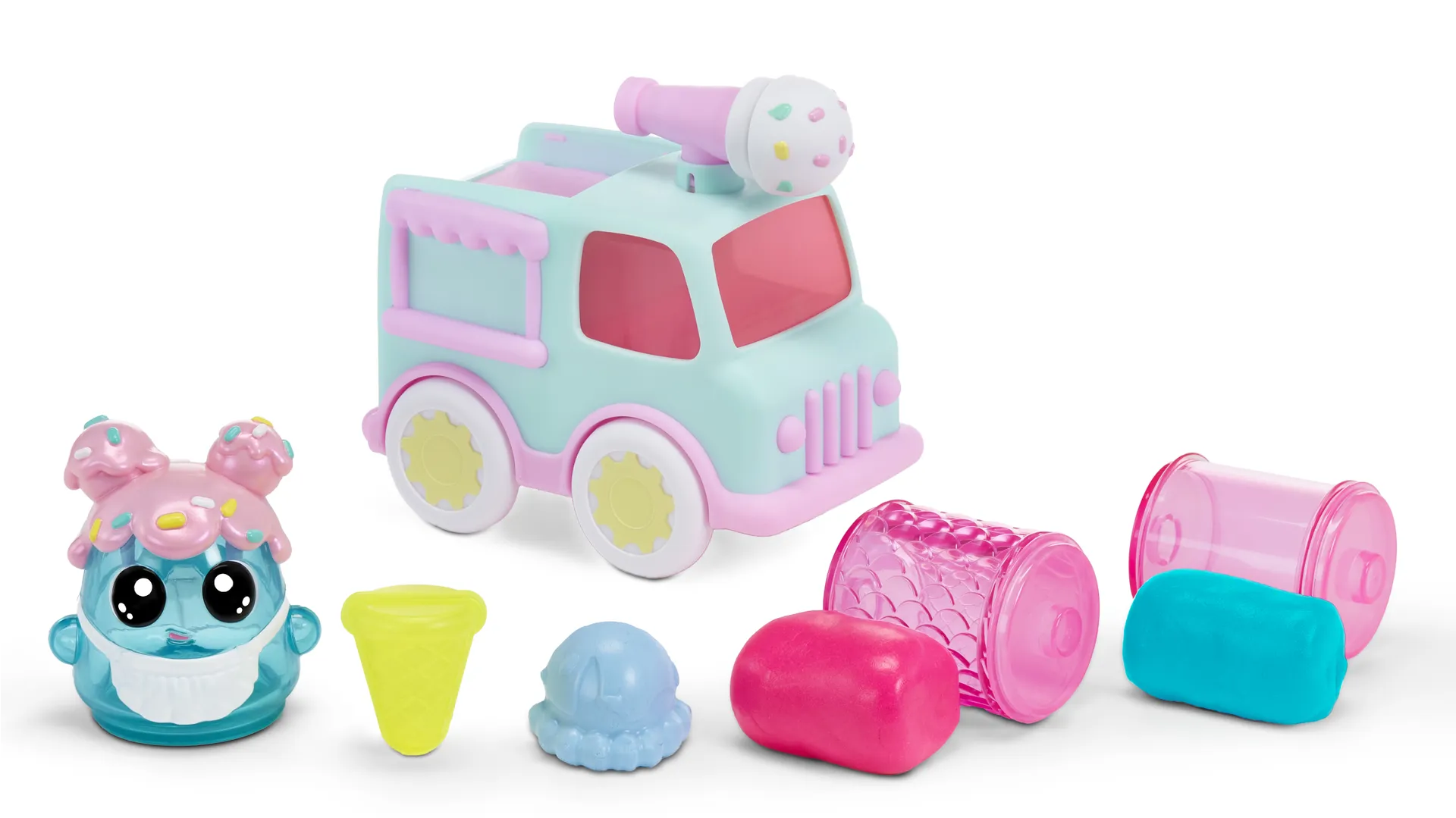 MGA Entertainment DohKins Ice Cream Truck & Baker Knetmasse-Spielset 192 g Mehrfarbig MGA Entertainment DohKins Ice Cream Truck & Baker Knetmasse-Spielset 192 g Mehrfarbig