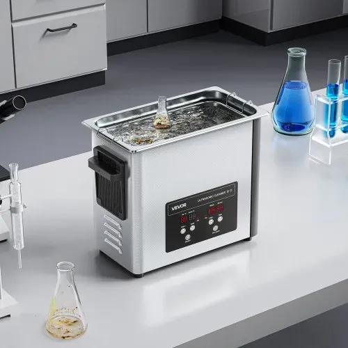 VEVOR 6 L Ultraschallreiniger, professionelle Ultraschallreinigungsmaschine mit Reinigungskorb & Digitalanzeige, 120 W Edelstahl 40 kHz Industrielle Reinigungsmaschine für Uhren Schmuck – Bild 7