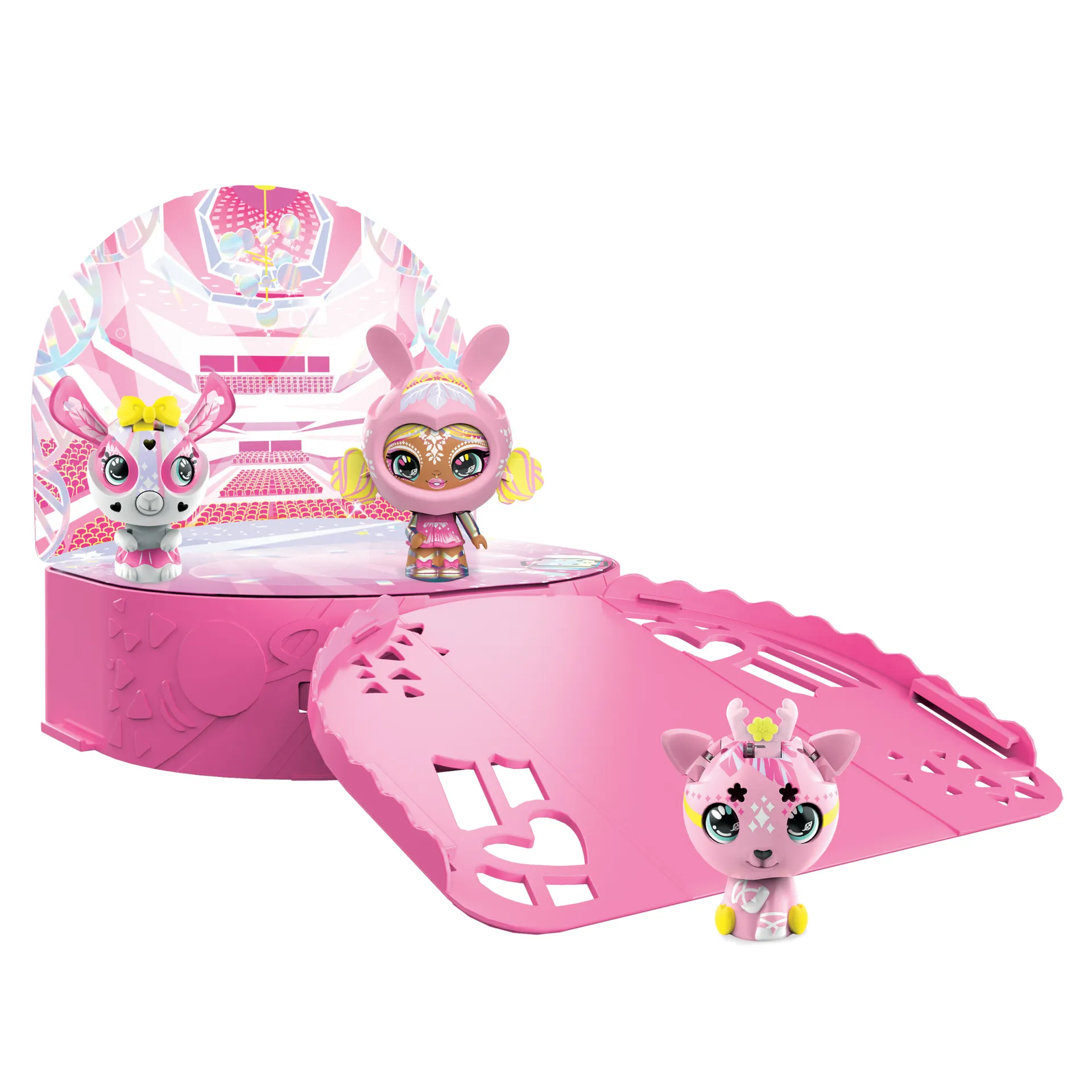 Zoobles Diva Ballerina Tanzstudio Spielset und Aufbewahrung mit 3 exklusiven Figuren – Bild 2