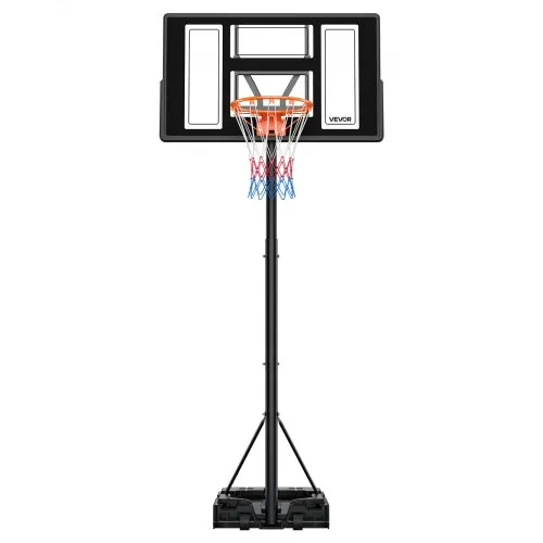 VEVOR tragbarer Basketballständer, 1,35 bis3,05 m höhenverstellbarer Basketballkorb, verstellbare Basketballanlage mit Nylonnetz & Rollen, tragbares Backboard-Set für Terrassen Poolrand VEVOR tragbarer Basketballständer, 1,35 bis3,05 m höhenverstellbarer Basketballkorb, verstellbare Basketballanlage mit Nylonnetz & Rollen, tragbares Backboard-Set für Terrassen Poolrand