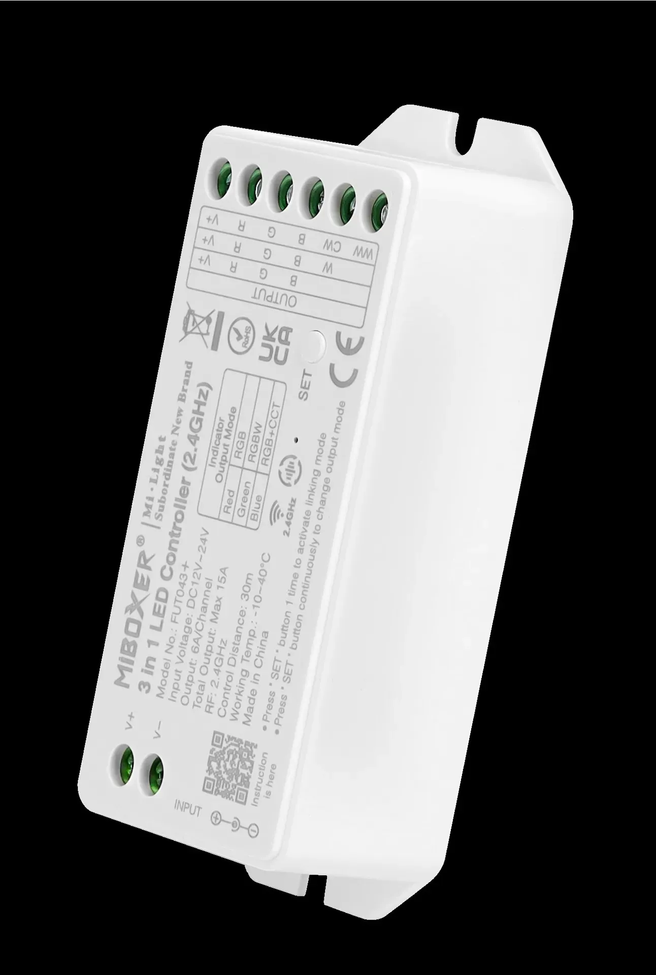MiBoxer FUT043+ LED Controller RGB-WW (RGB-CCT) DC12/24V 2,4G MiBoxer FUT043+ LED Controller RGB-WW (RGB-CCT) DC12/24V 2,4G