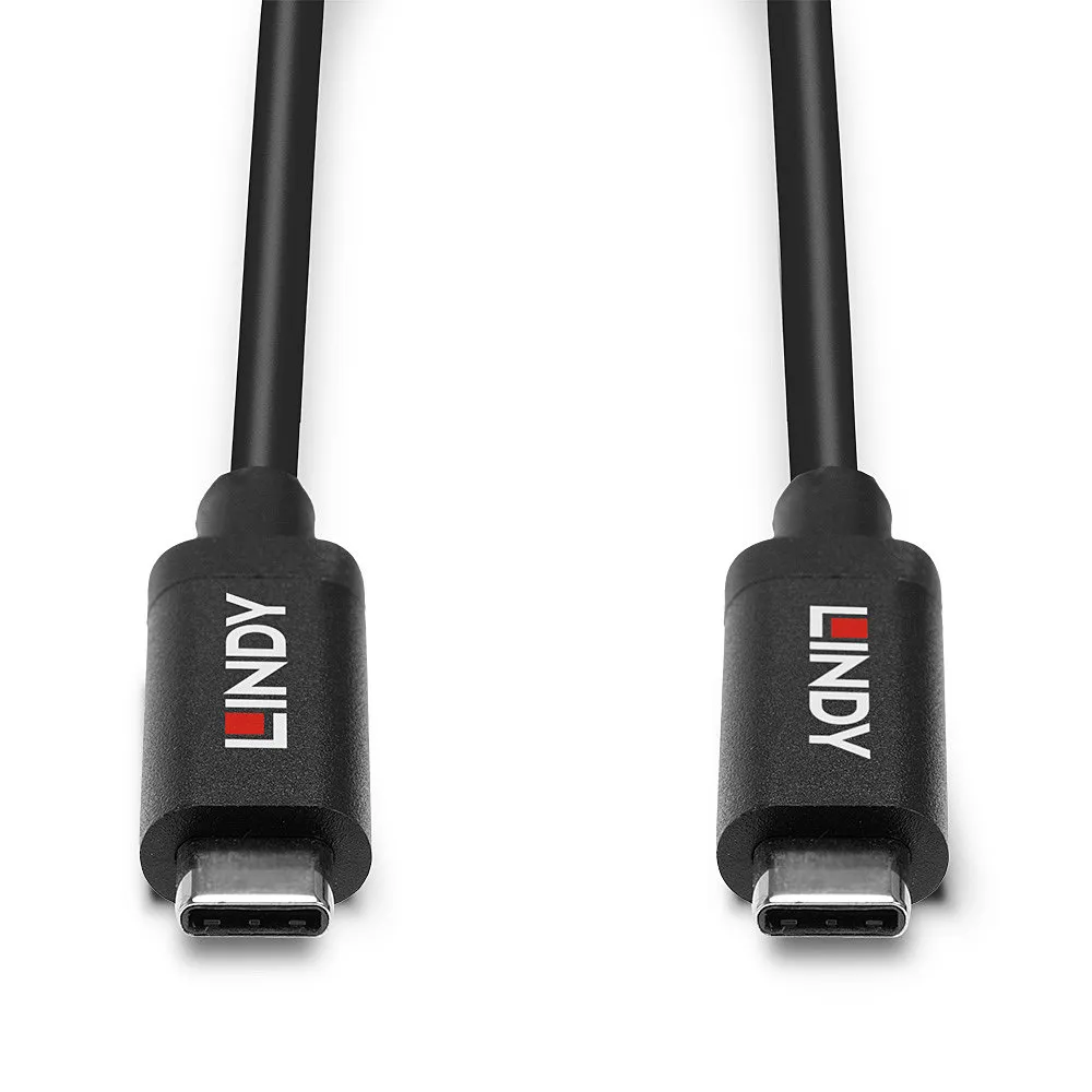 Lindy 43308 USB Kabel USB 3.2 Gen 2 (3.1 Gen 2) 5 m USB C 10 Gbit/s 60 W Schwarz – Bild 4