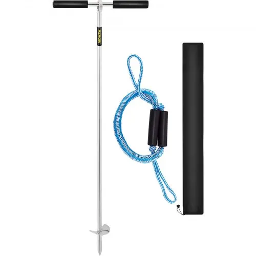 VEVOR Sandanker Bohrer zum Strand und zur Sandbank, 90 cm Schraubanker aus Edelstahl 316 mit abnehmbarem Griff, Bungee-Leine und Tragetasche, für Jet-Ski-PWC-Pontonkajak VEVOR Sandanker Bohrer zum Strand und zur Sandbank, 90 cm Schraubanker aus Edelstahl 316 mit abnehmbarem Griff, Bungee-Leine und Tragetasche, für Jet-Ski-PWC-Pontonkajak