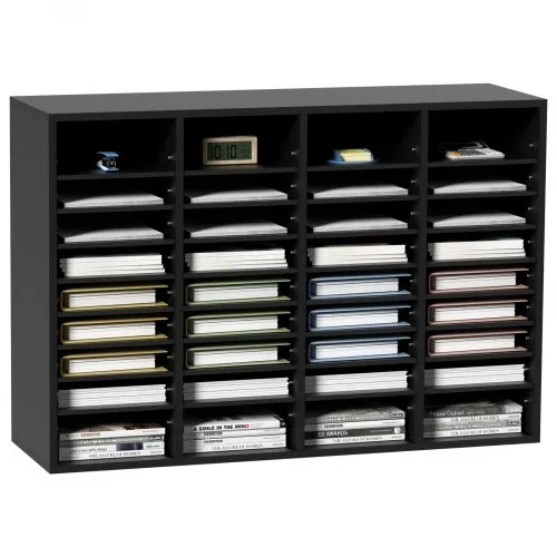 VEVOR 997 x 305 x 680 mm Briefablage Schreibtisch Organizer, 2,3–5,6 cm Einstellbar A4 Stapelbar Quer, Papierablage, Aufbewahrung Schreibtisch Ablagesystem Organisation, Ablage (Schwarz, 36 Fächer) VEVOR 997 x 305 x 680 mm Briefablage Schreibtisch Organizer, 2,3–5,6 cm Einstellbar A4 Stapelbar Quer, Papierablage, Aufbewahrung Schreibtisch Ablagesystem Organisation, Ablage (Schwarz, 36 Fächer)
