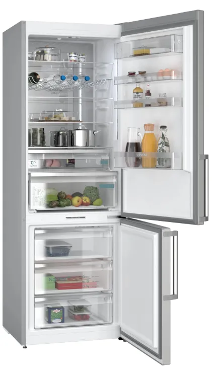 Siemens iQ500 KG49NAIBT Kühl- und Gefrierkombination Freistehend 440 l B Edelstahl – Bild 2