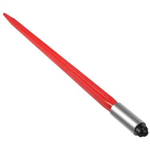 VEVOR Heusapf, 81,3 cm, Ballenspieß, 600 kg Tragkraft, Ballenspieß mit Schnellbefestigung, quadratische Heuballenspieß, 3,6 cm breit, rot beschichtete Ballengabeln, Ballenspieß mit Sechskantmutter und Hülse für Schaufeln, Traktoren, Lader – Bild 8