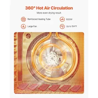 VEVOR Dörrgerät Dörrautomat 10 Edelstahlschalen, elektrischer 1000 W Futtertrockner mit einstellbarer Temperatur, Gefriertrockner für Trockenfleisch Fleisch Obst Gemüse Kräuter Hundeleckerlis VEVOR Dörrgerät Dörrautomat 10 Edelstahlschalen, elektrischer 1000 W Futtertrockner mit einstellbarer Temperatur, Gefriertrockner für Trockenfleisch Fleisch Obst Gemüse Kräuter Hundeleckerlis