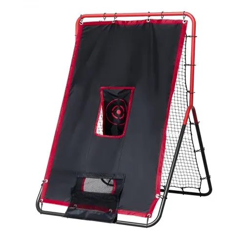 VEVOR Baseball- und Softball-Rebounder-Netz, 3,5 x 4,5 Fuß 2-in-1 Switch Hitter Pitch Trainer, PitchBack Baseball Pitching Return Trainer Nest, Bounce Back Net für Feld-/Wurfübungen – Bild 9