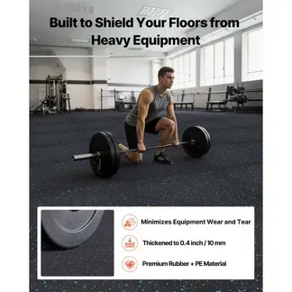 VEVOR 24 x Puzzlematte Bodenschutzmatte 610 x 610 x 10 mm, Hochdichte EVA-Schaumstoffmatte, Ineinandergreifende Fitnessmatte Gymnastikmatte Sportmatte, Trainingsmatte (Schwarz) mit Blauen Punkten VEVOR 24 x Puzzlematte Bodenschutzmatte 610 x 610 x 10 mm, Hochdichte EVA-Schaumstoffmatte, Ineinandergreifende Fitnessmatte Gymnastikmatte Sportmatte, Trainingsmatte (Schwarz) mit Blauen Punkten