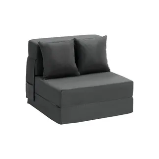 VEVOR 3 in 1 Klappsofa faltbares Schlafsofa mit 2 Kissen & waschbarem Bezug, umwandelbarer Schlafsessel aus 25D Memory Foam, Bettcouch für Wohnzimmer Schlafzimmer, Dunkelgrau (Einzelbett) VEVOR 3 in 1 Klappsofa faltbares Schlafsofa mit 2 Kissen & waschbarem Bezug, umwandelbarer Schlafsessel aus 25D Memory Foam, Bettcouch für Wohnzimmer Schlafzimmer, Dunkelgrau (Einzelbett)