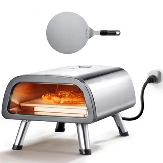 VEVOR elektrischer Pizzaofen Backofen 305 mm, Pizzamaker aus Edelstahl mit Pizzastein, Spatel, Doppelknopf, heizt bis zu 427 °C auf, Mehrzweck-Pizzaofen zum Backen von Brezeln im Restaurant zu Hause VEVOR elektrischer Pizzaofen Backofen 305 mm, Pizzamaker aus Edelstahl mit Pizzastein, Spatel, Doppelknopf, heizt bis zu 427 °C auf, Mehrzweck-Pizzaofen zum Backen von Brezeln im Restaurant zu Hause