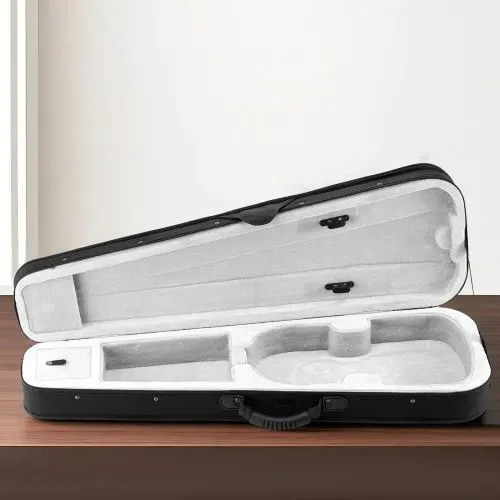 VEVOR 4/4 Violinenkoffer in voller Größe, wasserdichtes Nylon, Geigenkoffer, Geigenkasten mit Weichfutter, zwei Schultergurten, kratzfest, professionelle dreieckige Form, für Violine, schwarz – Bild 7