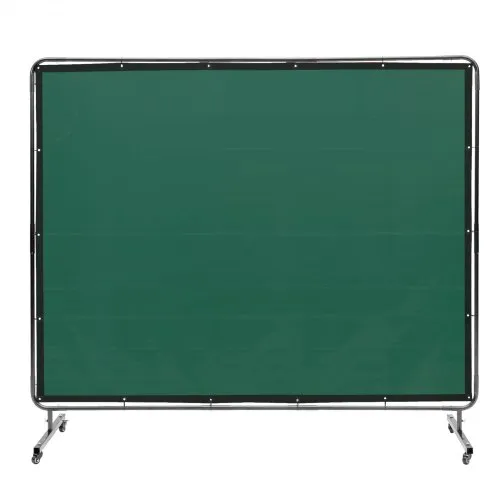 VEVOR Schweißvorhang 1,8 x 2,4m Schweißschutzvorhang aus Flammhemmendem Vinyl Schweißschutzwand mit 4 Schwenkrädern und einem 6-stufigen UV-Schutz Schweißerdecke Schweißschutz Grün VEVOR Schweißvorhang 1,8 x 2,4m Schweißschutzvorhang aus Flammhemmendem Vinyl Schweißschutzwand mit 4 Schwenkrädern und einem 6-stufigen UV-Schutz Schweißerdecke Schweißschutz Grün