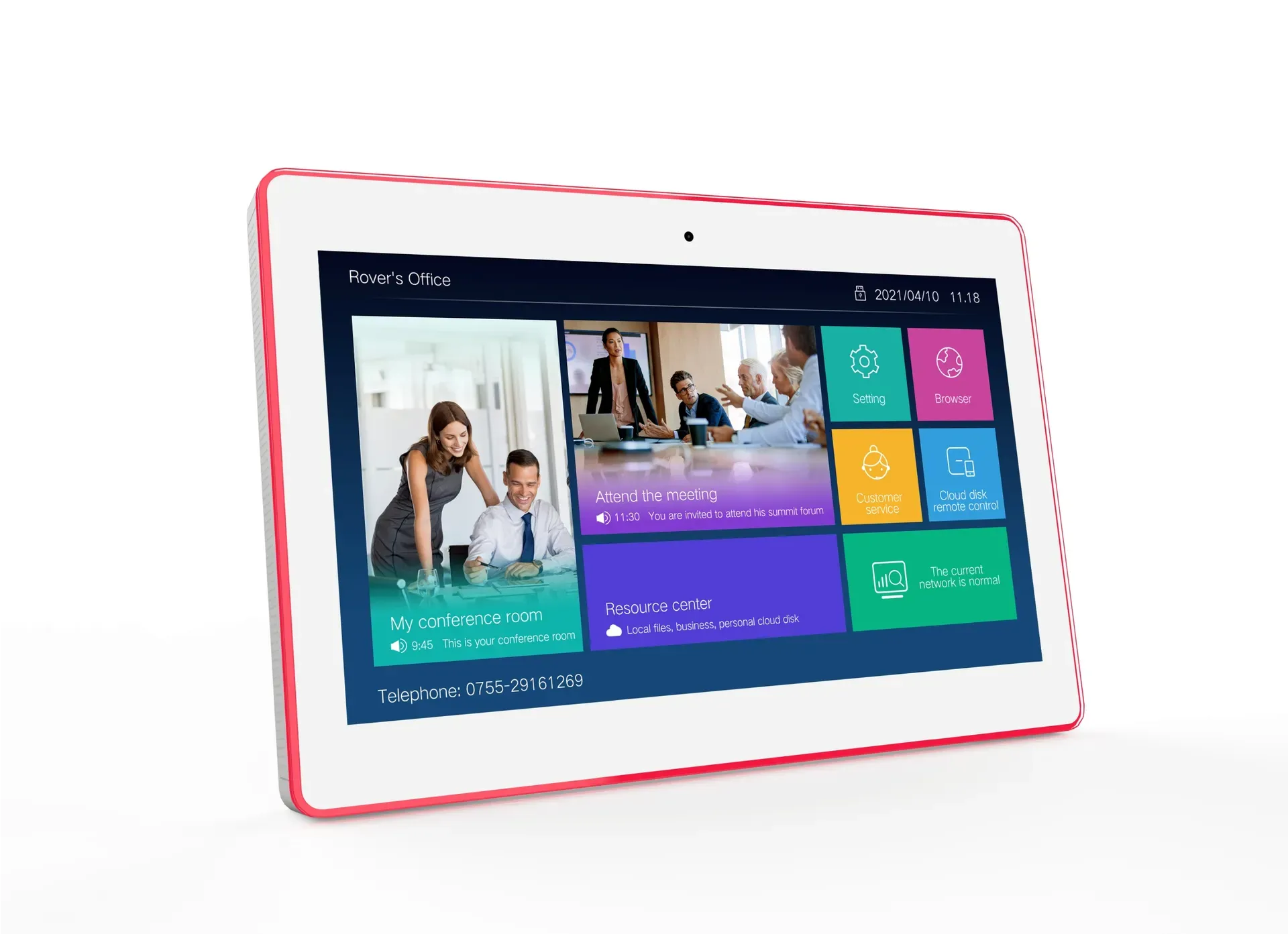 ALLNET Meetingraum RGB LED Tablet 15 Zoll RK3576 Android 16 und NFC/RFID Farbe weiß – Bild 2