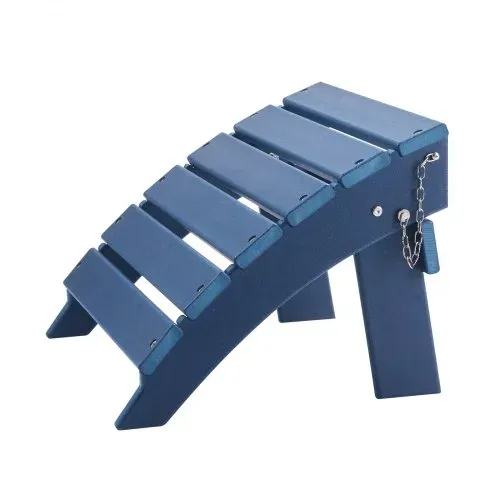 VEVOR Fußstütze für Adirondack-Stühle, 400x480x330 mm, klappbarer Adirondack-Ottomane aus HDPE-Kunststoff, Gartenstuhl weit verbreitet für Außenbereich, Veranda, Pool, Rasen, Hinterhof, blau – Bild 8