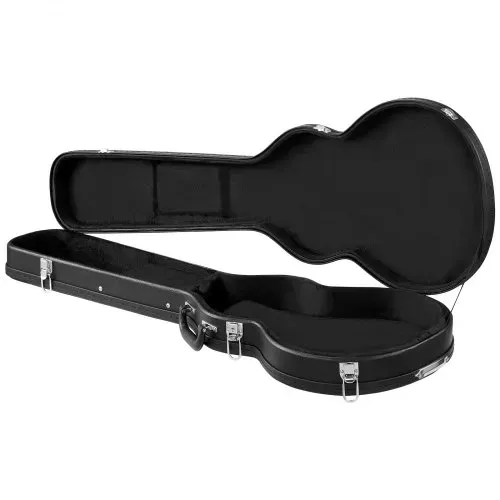 VEVOR E-Gitarrenkoffer für 39-Zoll-Les-Paul-Gitarren 108 cm Harschalenkoffer, Gitarrenkoffer aus Holz mit Schloss, Schaumstoffeinlage, Schlüsseln, Zubehörfach, Hartschalen-Formkoffer Schwarz – Bild 10