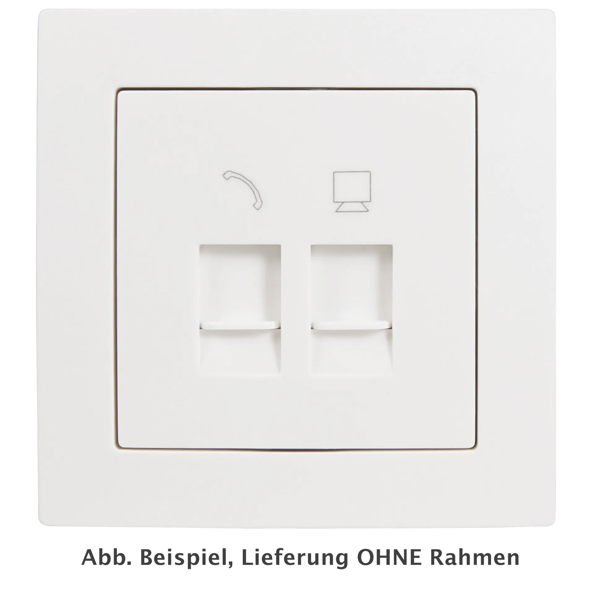 RJ45 + RJ11 Dose McPower “Flair“ für ISDN, Cat, UP, weiß RJ45 + RJ11 Dose McPower “Flair“ für ISDN, Cat, UP, weiß