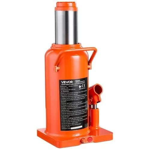 VEVOR Hydraulischer Flaschenheber 20 t Hubbereich 245–465 mm Wagenheber für Baufahrzeuge Schwerlastwagen Busse und Fahrzeugreparaturen, mit Überlastschutzventil Verbreiterter Basis und Langem Griff – Bild 10