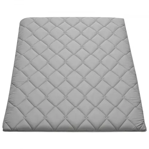 VEVOR japanische Futon-Matratze (2032 x 1372 x 89 mm), faltbare Tatami Bodenmatratze (Full Size) mit Aufbewahrungstasche & Befestigungsmaterial, 9-lagige Schlafmatte für Meditation Yoga, Grau – Bild 10