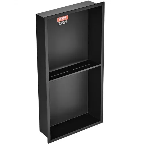 VEVOR Wandnische 10x33,02x63,5cm Duschnische Edelstahl Nische Doppellagig 100 % Wasserdicht Nischeneinbau 0-40°C Betriebstemperatur 92°-Inneneckdesign Ideal für Badezimmer Schlafzimmer Arbeitszimmer – Bild 10