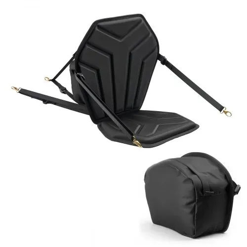 VEVOR 1 x Kajaksitz 31 mm Dicke, Gepolsterter Sitz für Paddleboard, Bootssitz mit Rückenlehne & Aufbewahrungstasche & Verstellbaren Gurten & Sechseckigem Sitzkissen für SUP Kanu Angelboot – Bild 8