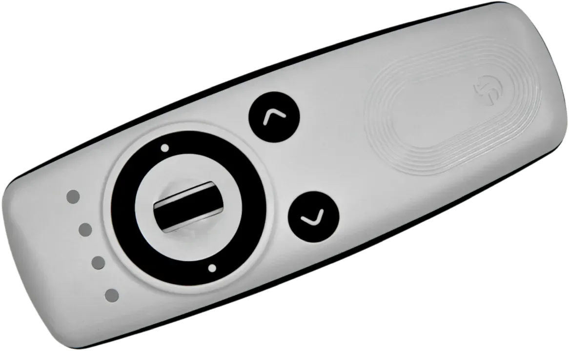Shelly · Plug & Play · "Blu Remote Control ZB white" · Fernbedienung inkl. Halterung · BT · Zigbee · 4 Kanäle · Gestensteuerung · Scrollrad · 2x AAA e – Bild 4