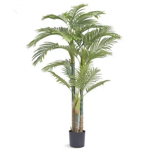 VEVOR Goldfruchtpalme Künstlich 1030x1030x1981mm Kunstpflanze PE Künstliche Pflanzen Plastikpflanzen im Topf Geruchslos Wasserdicht Ideal Zur Dekoration von Schlafzimmer Arbeitszimmer Wohnzimmer – Bild 9