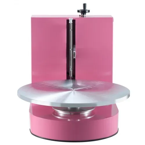 VEVOR einstellbare Tortencremestreichmaschine elektrische Tortendekorationsmaschine zum Verteilen von Kuchencreme, zum Bestreichen und Schmieren von Kuchenglasuren, für 10,16 bis 40,64 cm Kuchen Rosa – Bild 8