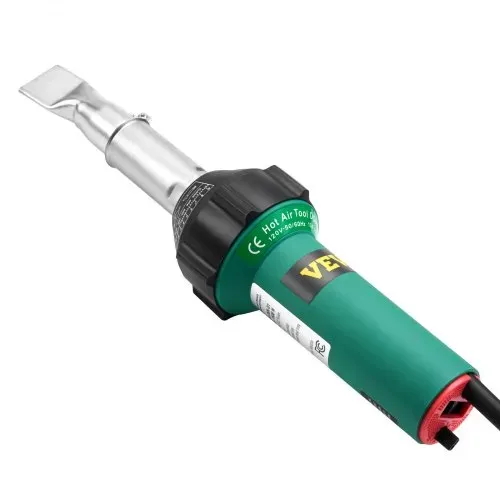 VEVOR Heißluft-Kunststoffschweißgerät, 1600 W Heißluftpistole, 50–600 °C PVC TPO Vinyl Schweißbrenner, Hot Air Welder Set mit 11 Zubehörteilen – Werkzeugkasten, Düse, Rolle, Klingen für PP/PE/PVC – Bild 10