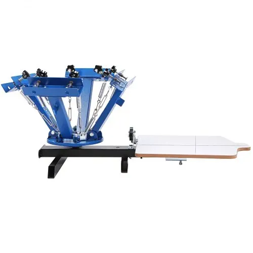 VEVOR Siebdruckpresse T-Shirt Siebdruckmaschine 1 Farben + 1 Station, T-Shirtpresse, Hitzepresse Transferpresse DIY Ausrüstung Drucker, Textildruck Kleidung, Kissenbezüge, Gepäckstücke usw. – Bild 8