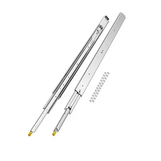 VEVOR Schubladenführung mit Vollauszug, 1321 mm, abschließbare Teleskopschienen, 1 Paar, Tragkraft 226,8 kg, seitlich montierte Gleitschiene mit Kugellager und Verriegelung VEVOR Schubladenführung mit Vollauszug, 1321 mm, abschließbare Teleskopschienen, 1 Paar, Tragkraft 226,8 kg, seitlich montierte Gleitschiene mit Kugellager und Verriegelung