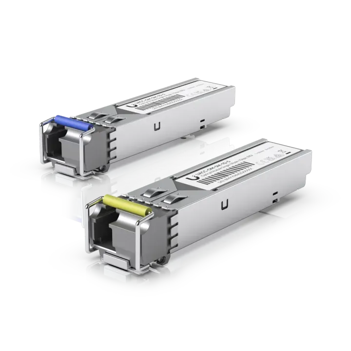 Ubiquiti 1G Bidirectional Single-Mode Optical Module • SFP • 1 GbE • 2er Pack • UACC-OM-SM-1G-S-2 Ubiquiti 1G Bidirectional Single-Mode Optical Module • SFP • 1 GbE • 2er Pack • UACC-OM-SM-1G-S-2