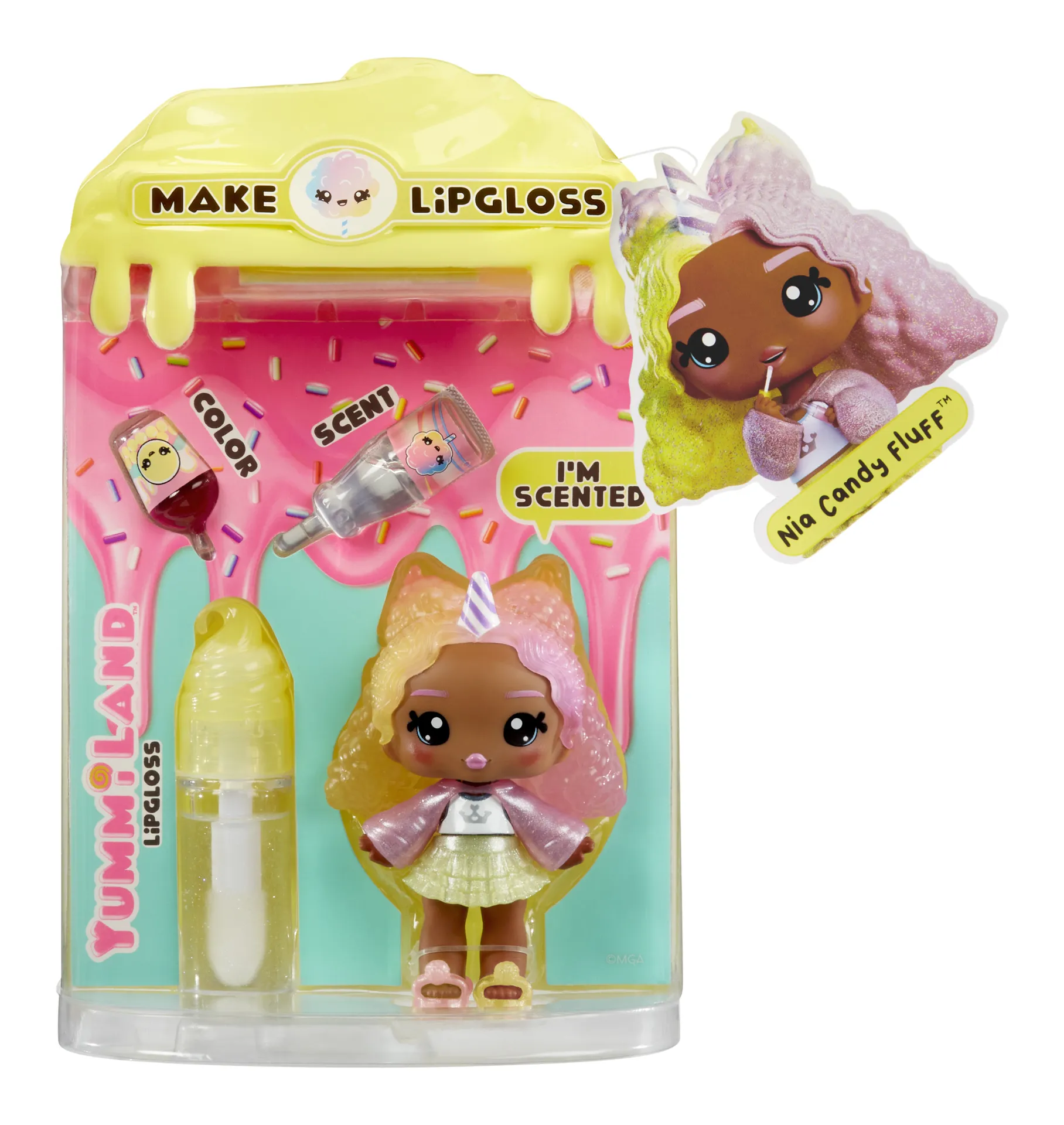 MGA Entertainment Yummiland Lip Gloss Doll Series 2- Cotton Candy (Nia Candy Fluff) – Bild 6