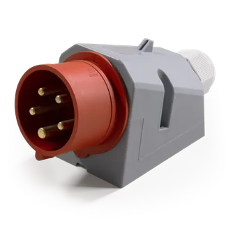 CEE-Stecker McPower, Wandmontage, IP44, 415V, 16A, 5-polig, IP44 CEE-Stecker McPower, Wandmontage, IP44, 415V, 16A, 5-polig, IP44