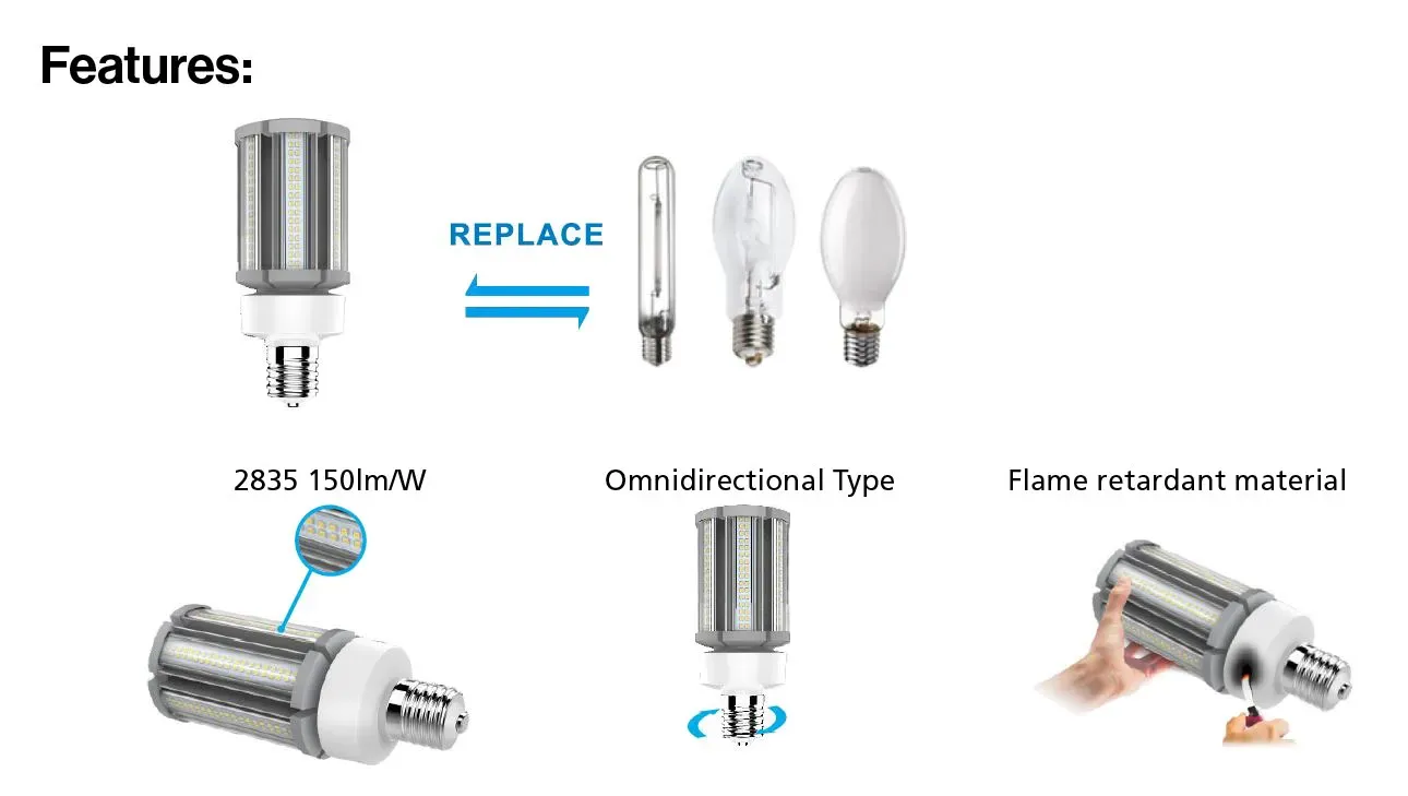 Synergy 21 LED HID Corn Retrofit E40 360° 63W nw – Bild 2