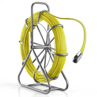 VEVOR Fiberglas Kabel Rad 152 m Ø6,3mm Glasfaserstab, Fischband mit Ständer, Kabeleinziehhilfe mit Markierungen, Kabeleinfädler, Kabelzieher für Wände & Elektroinstallationsrohre, Nichtleitend VEVOR Fiberglas Kabel Rad 152 m Ø6,3mm Glasfaserstab, Fischband mit Ständer, Kabeleinziehhilfe mit Markierungen, Kabeleinfädler, Kabelzieher für Wände & Elektroinstallationsrohre, Nichtleitend