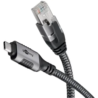Ethernet-Kabel USB-C 3.2 Gen2 Stecker > RJ-45 Stecker, LAN-Adapter Ethernet-Kabel USB-C 3.2 Gen2 Stecker > RJ-45 Stecker, LAN-Adapter