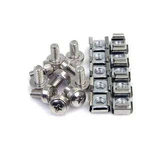 StarTech.com 100er-Pack M6 12mm Schrauben, Käfigmuttern und Werkzeug für 19 und 10 Zoll Serverracks, Netzwerkschränke und Gehäuse, Silber, TAA StarTech.com 100er-Pack M6 12mm Schrauben, Käfigmuttern und Werkzeug für 19 und 10 Zoll Serverracks, Netzwerkschränke und Gehäuse, Silber, TAA